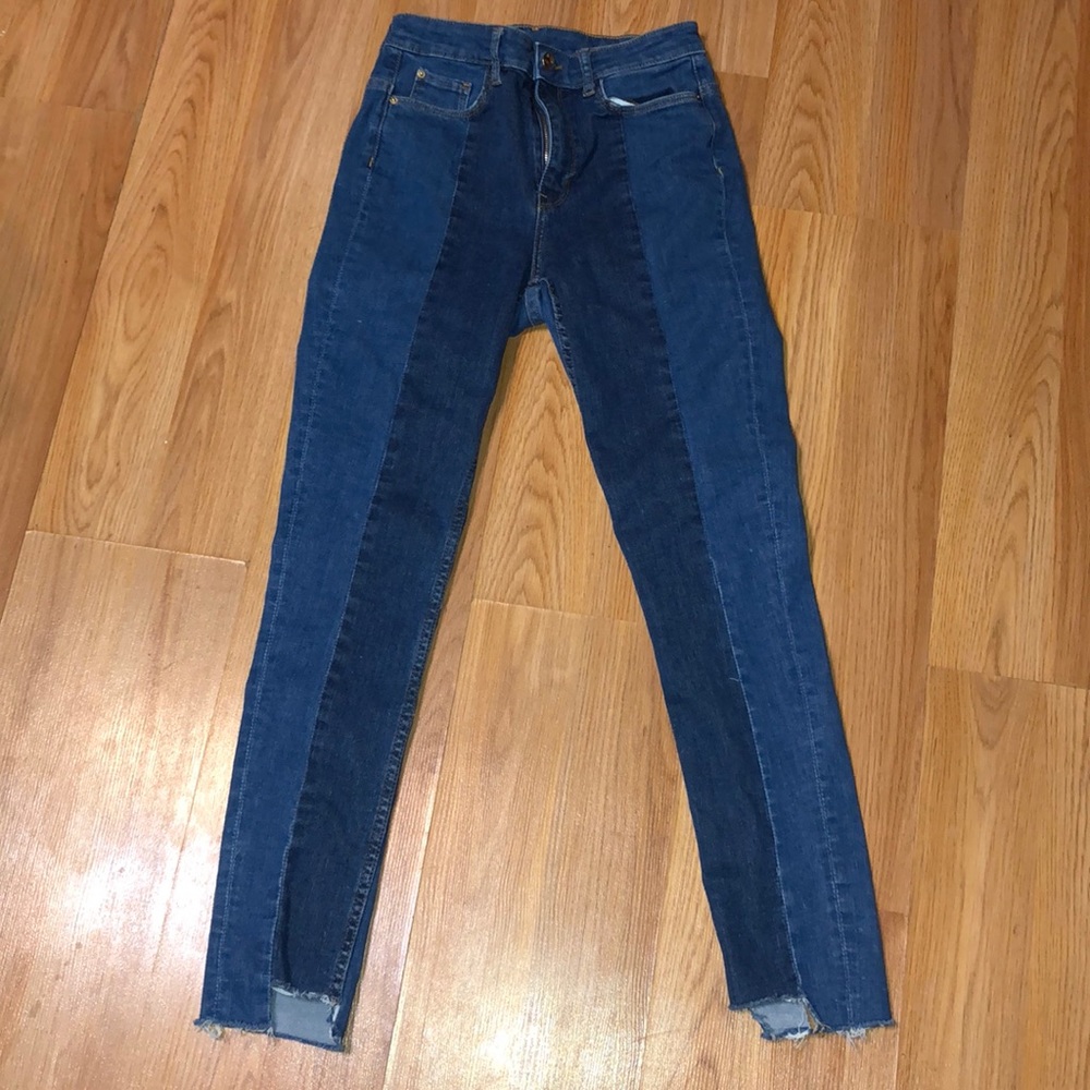 Two tone jeans